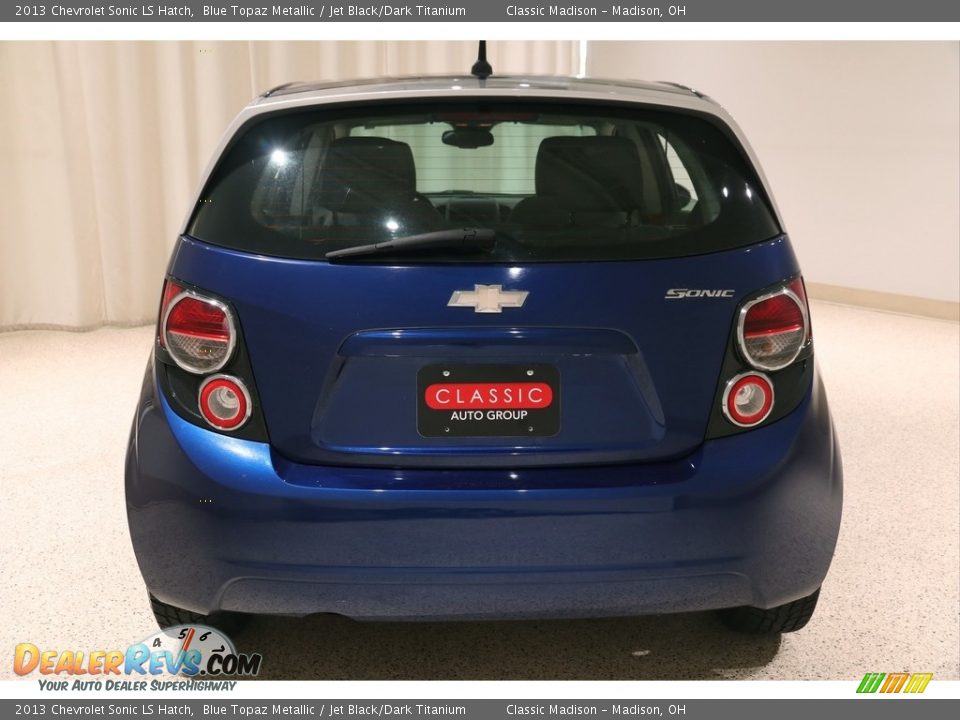 2013 Chevrolet Sonic LS Hatch Blue Topaz Metallic / Jet Black/Dark Titanium Photo #14