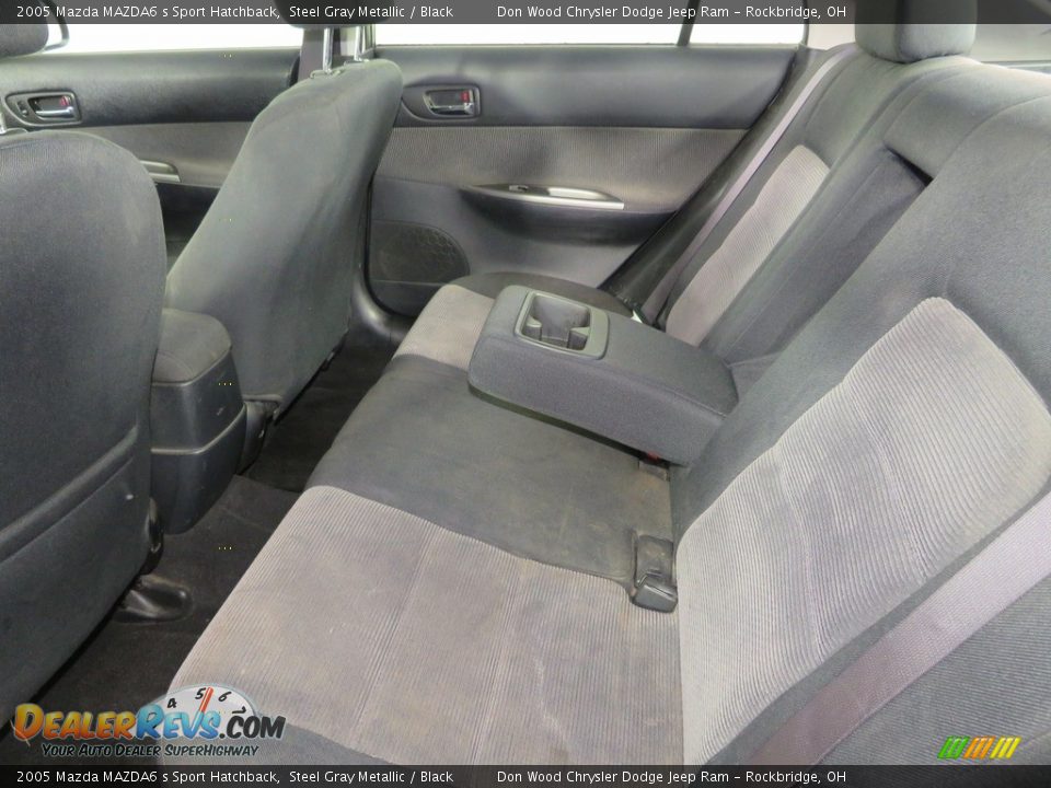 2005 Mazda MAZDA6 s Sport Hatchback Steel Gray Metallic / Black Photo #24