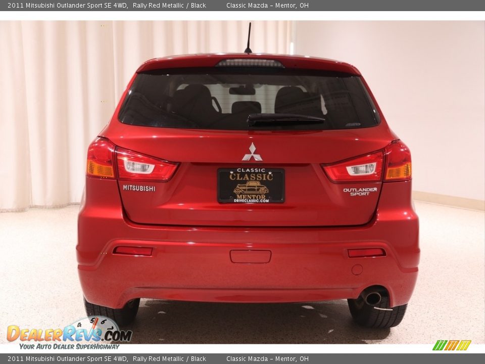 2011 Mitsubishi Outlander Sport SE 4WD Rally Red Metallic / Black Photo #16