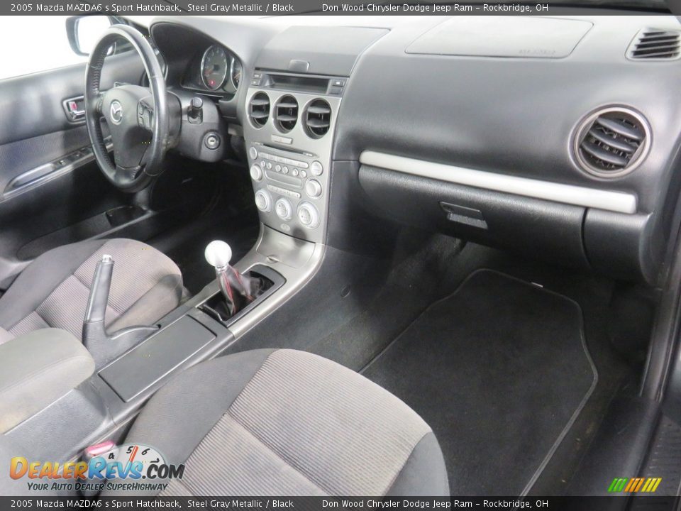 2005 Mazda MAZDA6 s Sport Hatchback Steel Gray Metallic / Black Photo #30