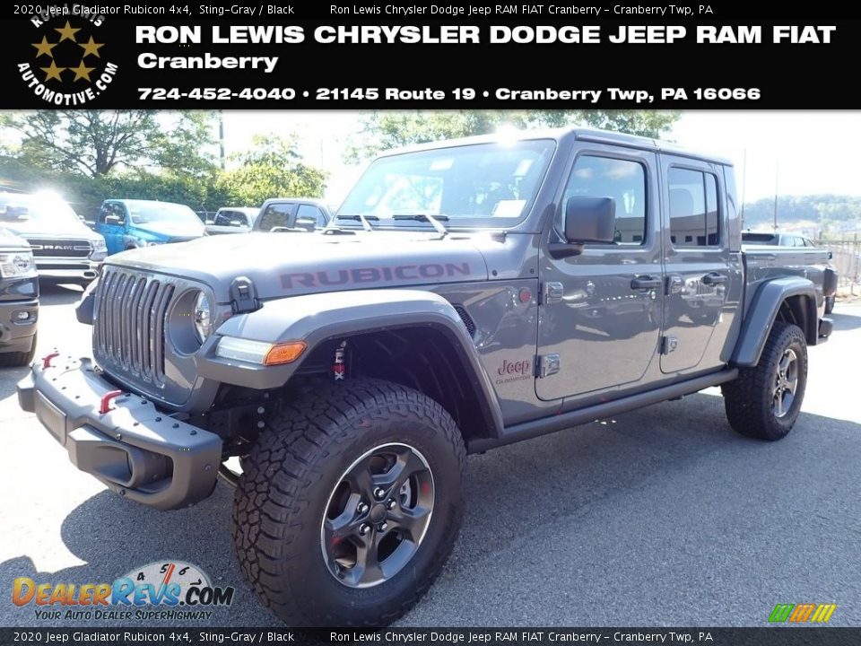 2020 Jeep Gladiator Rubicon 4x4 Sting-Gray / Black Photo #1