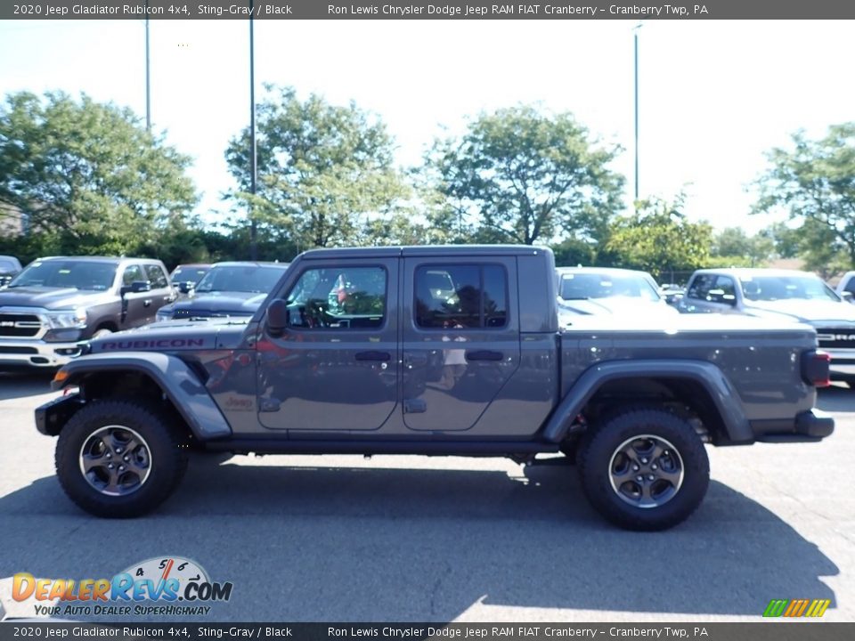 2020 Jeep Gladiator Rubicon 4x4 Sting-Gray / Black Photo #8