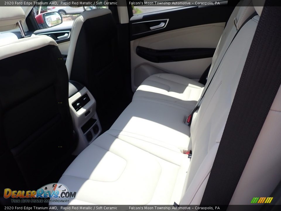 2020 Ford Edge Titanium AWD Rapid Red Metallic / Soft Ceramic Photo #8