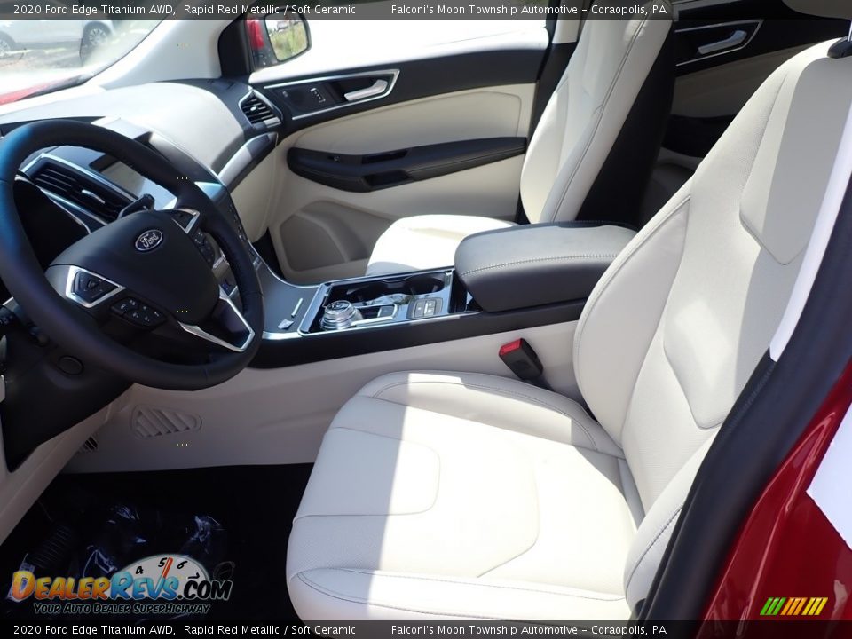 2020 Ford Edge Titanium AWD Rapid Red Metallic / Soft Ceramic Photo #10