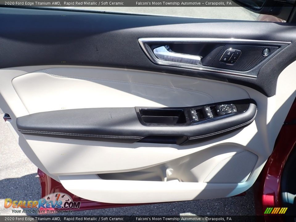 2020 Ford Edge Titanium AWD Rapid Red Metallic / Soft Ceramic Photo #11