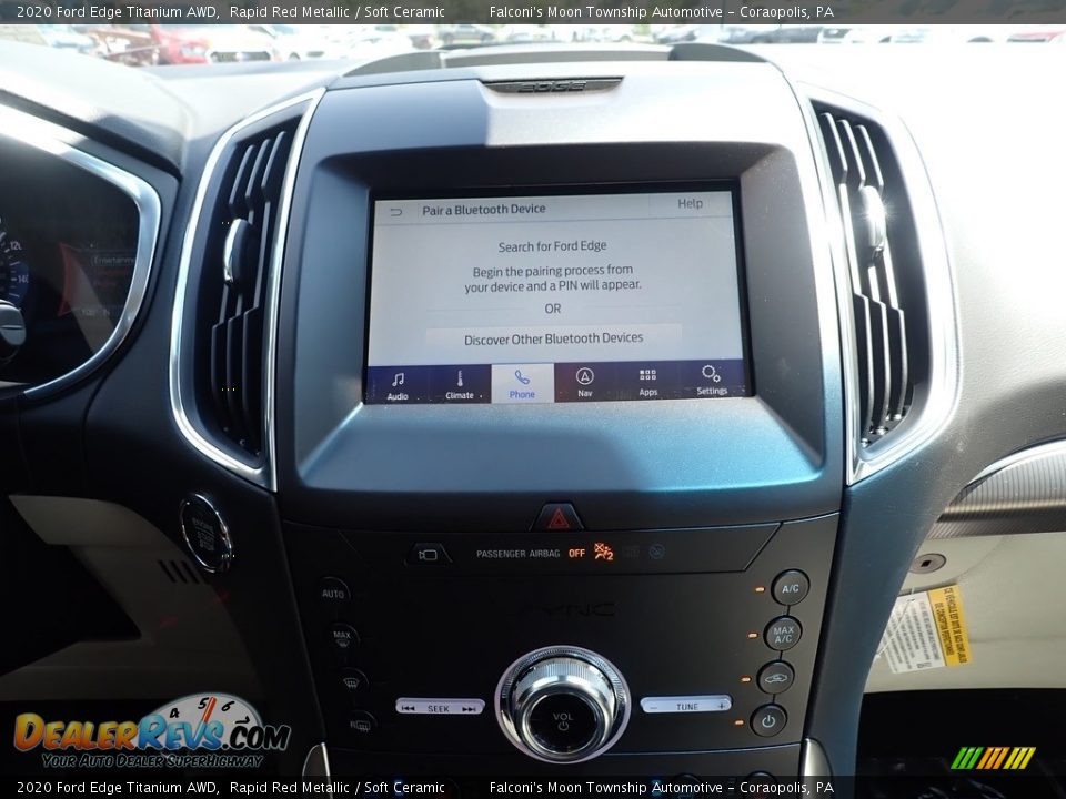 2020 Ford Edge Titanium AWD Rapid Red Metallic / Soft Ceramic Photo #14