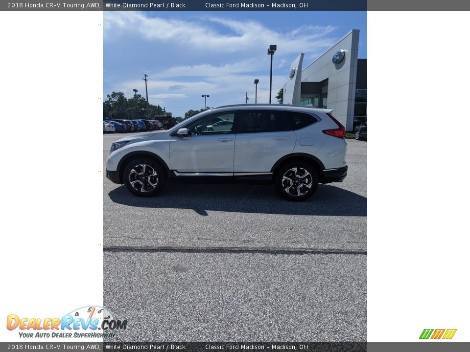 2018 Honda CR-V Touring AWD White Diamond Pearl / Black Photo #9