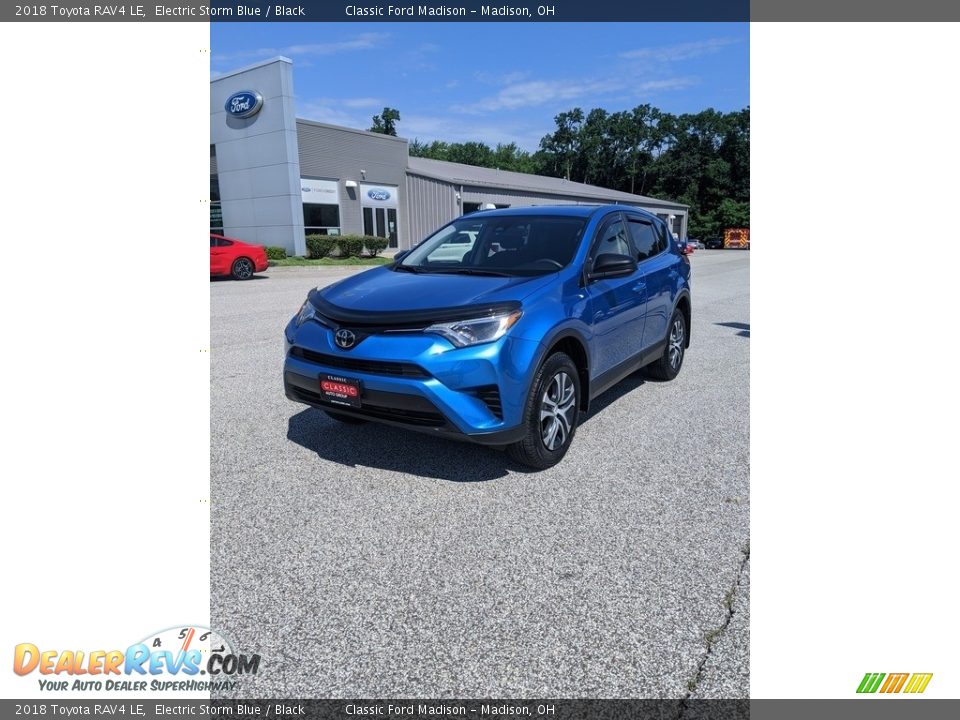2018 Toyota RAV4 LE Electric Storm Blue / Black Photo #1