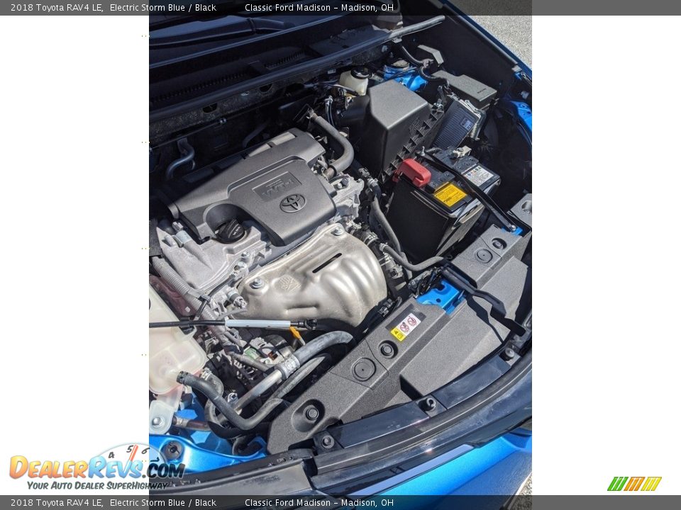 2018 Toyota RAV4 LE Electric Storm Blue / Black Photo #2
