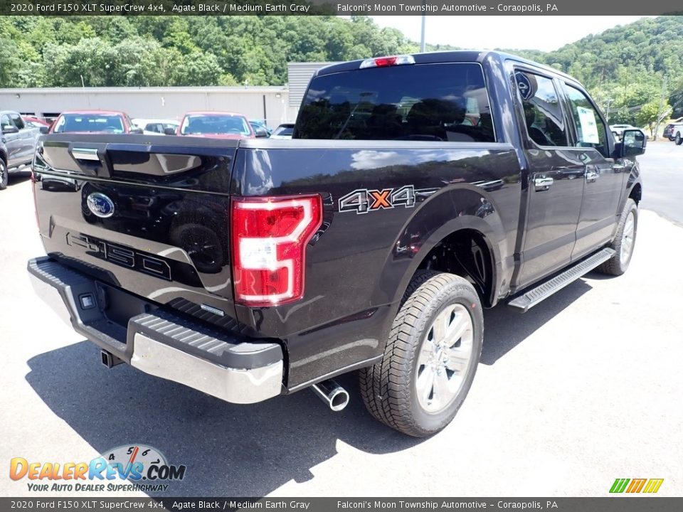 2020 Ford F150 XLT SuperCrew 4x4 Agate Black / Medium Earth Gray Photo #2