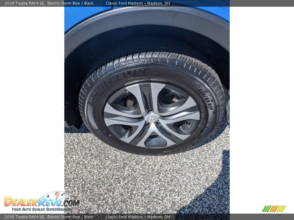2018 Toyota RAV4 LE Electric Storm Blue / Black Photo #4