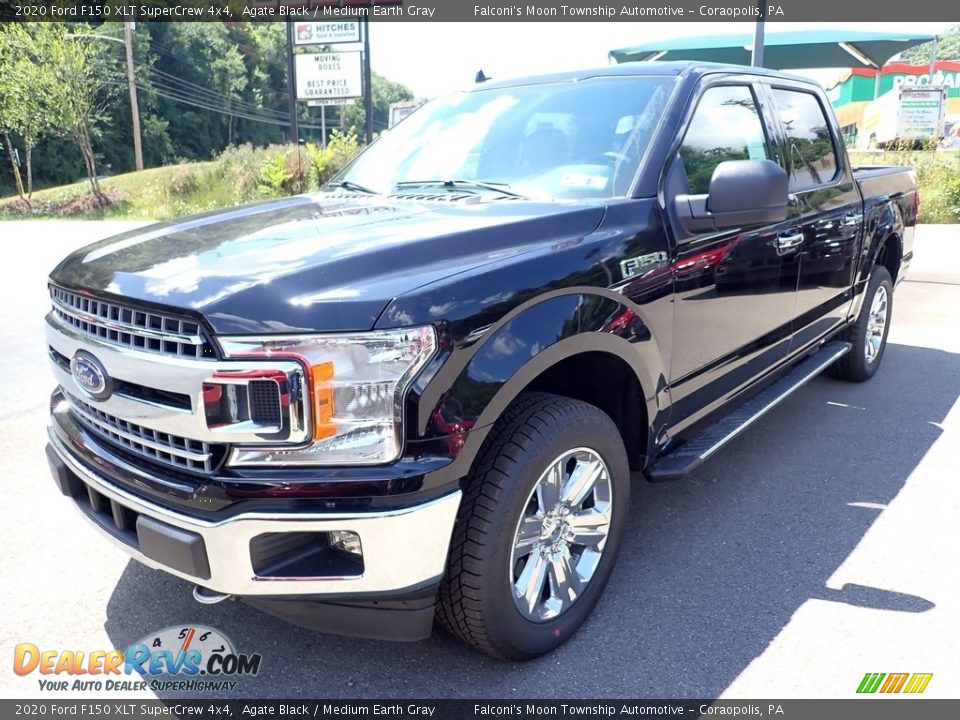 2020 Ford F150 XLT SuperCrew 4x4 Agate Black / Medium Earth Gray Photo #5