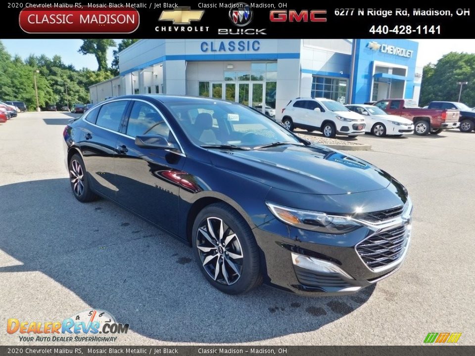 2020 Chevrolet Malibu RS Mosaic Black Metallic / Jet Black Photo #1