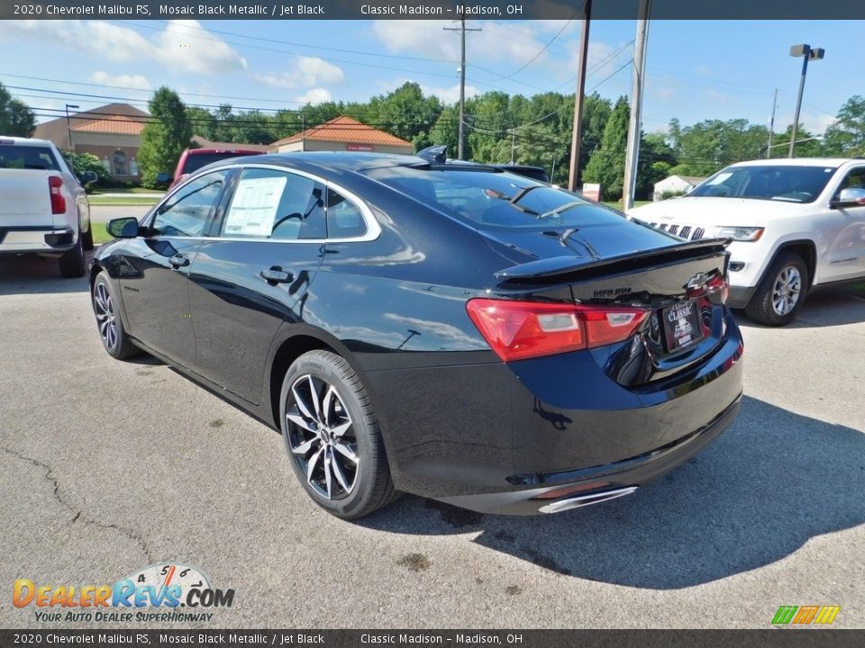 2020 Chevrolet Malibu RS Mosaic Black Metallic / Jet Black Photo #7