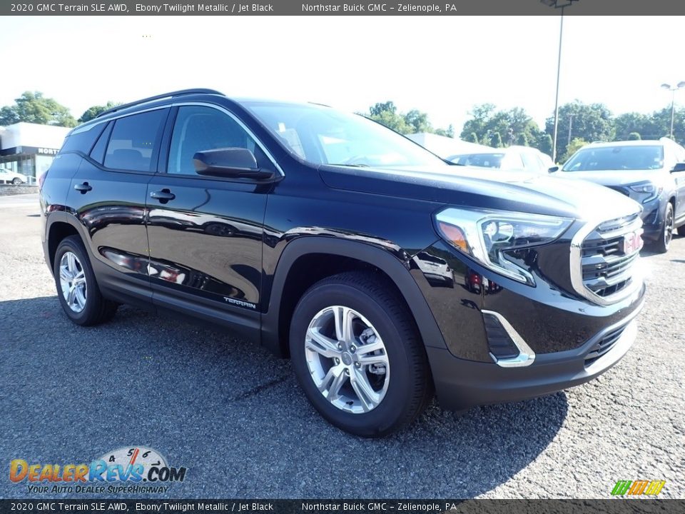 2020 GMC Terrain SLE AWD Ebony Twilight Metallic / Jet Black Photo #3