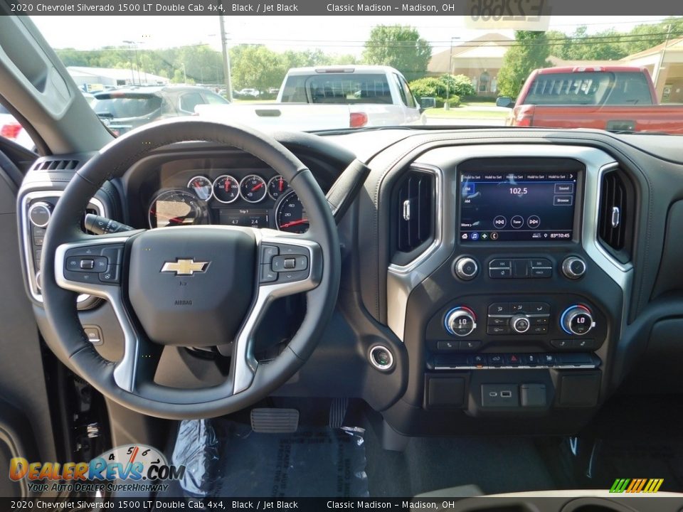 2020 Chevrolet Silverado 1500 LT Double Cab 4x4 Black / Jet Black Photo #3