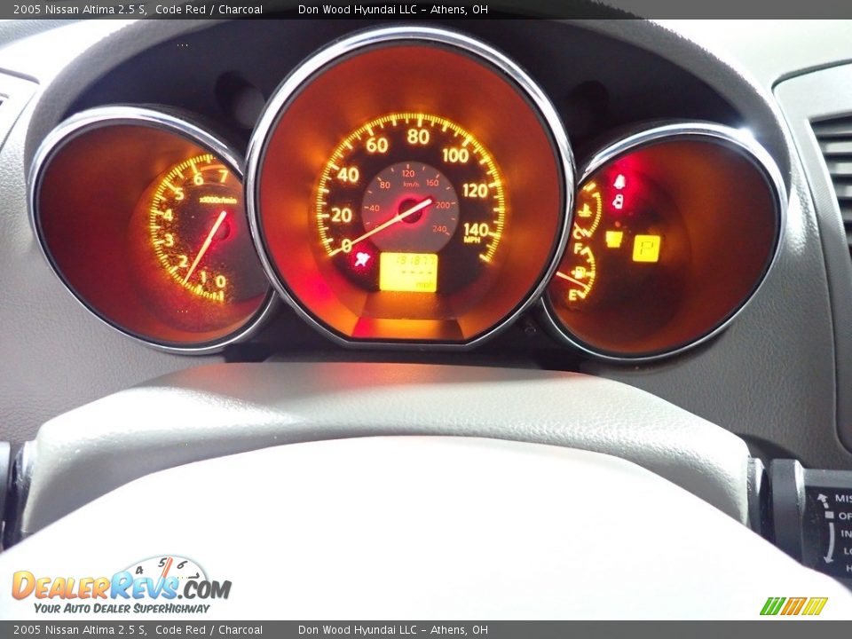 2005 Nissan Altima 2.5 S Code Red / Charcoal Photo #27