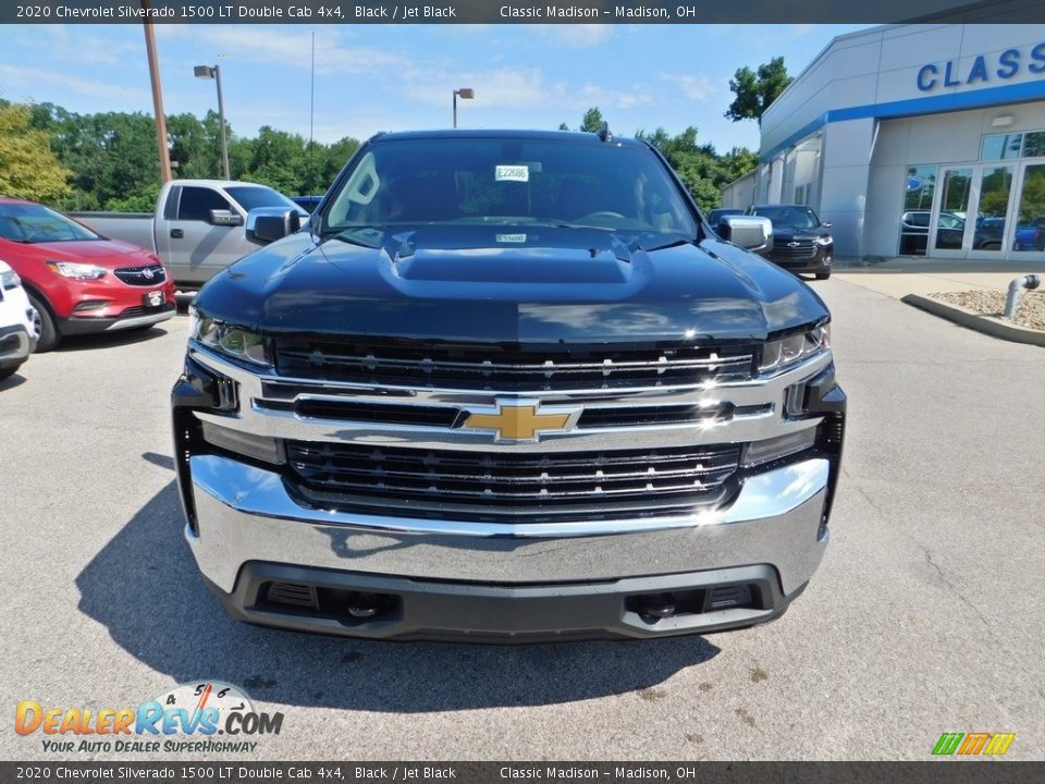 2020 Chevrolet Silverado 1500 LT Double Cab 4x4 Black / Jet Black Photo #4