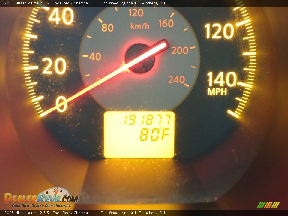 2005 Nissan Altima 2.5 S Code Red / Charcoal Photo #28