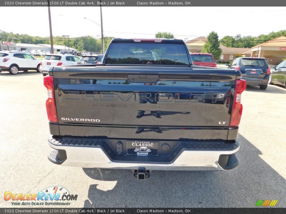 2020 Chevrolet Silverado 1500 LT Double Cab 4x4 Black / Jet Black Photo #8