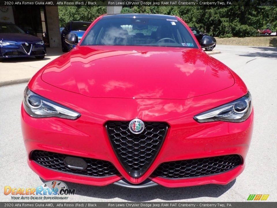 2020 Alfa Romeo Giulia AWD Alfa Rosso (Red) / Black Photo #2