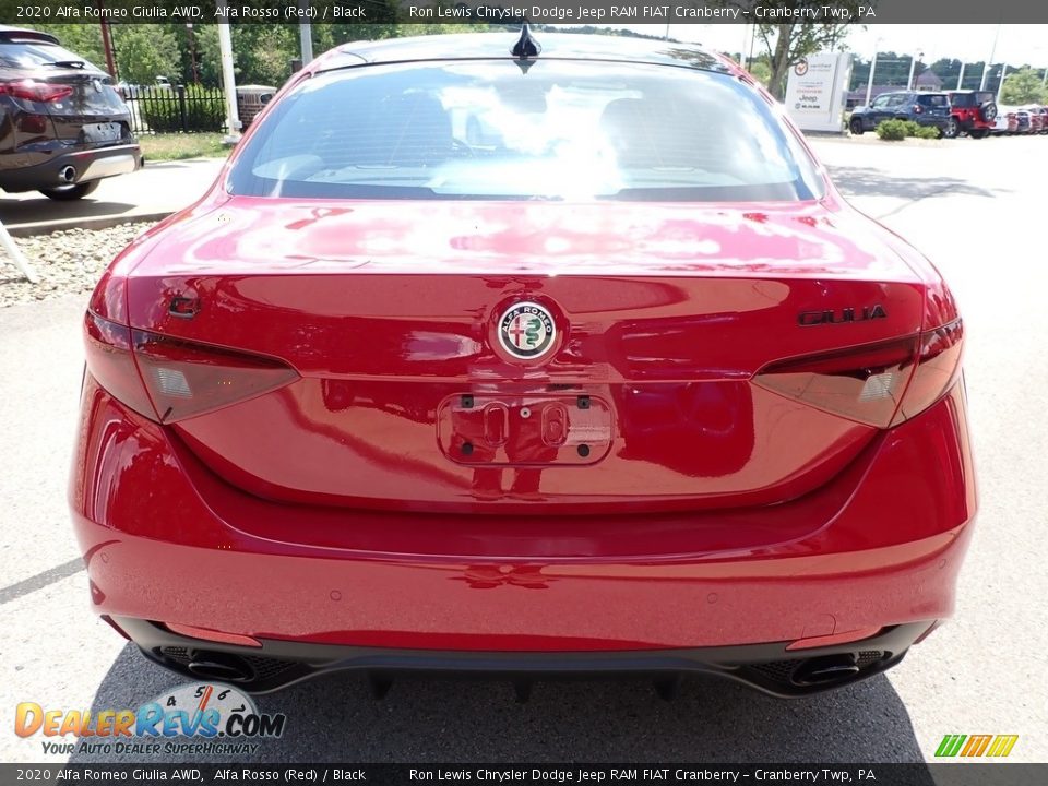 2020 Alfa Romeo Giulia AWD Alfa Rosso (Red) / Black Photo #6