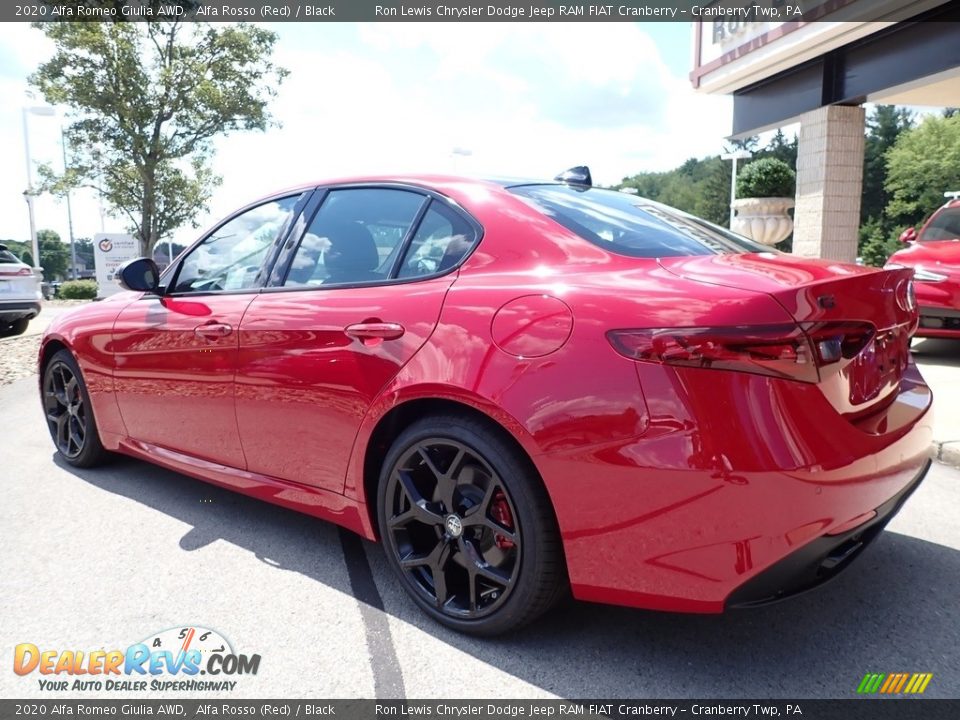 2020 Alfa Romeo Giulia AWD Alfa Rosso (Red) / Black Photo #8