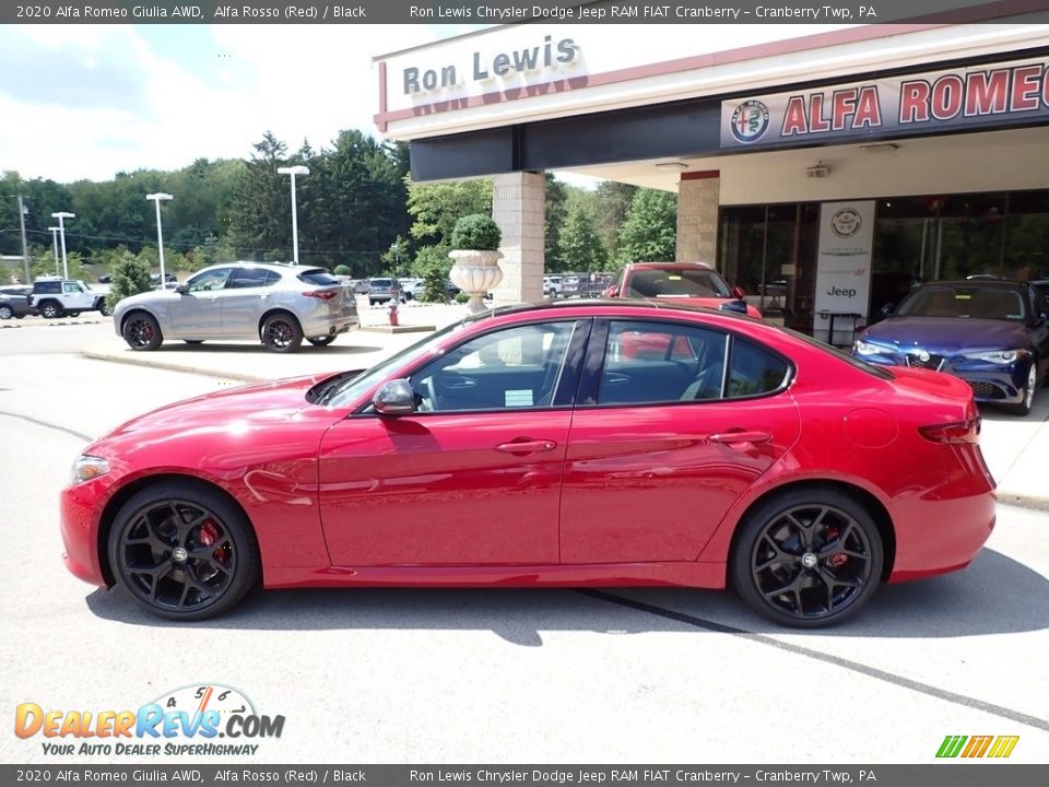 2020 Alfa Romeo Giulia AWD Alfa Rosso (Red) / Black Photo #9