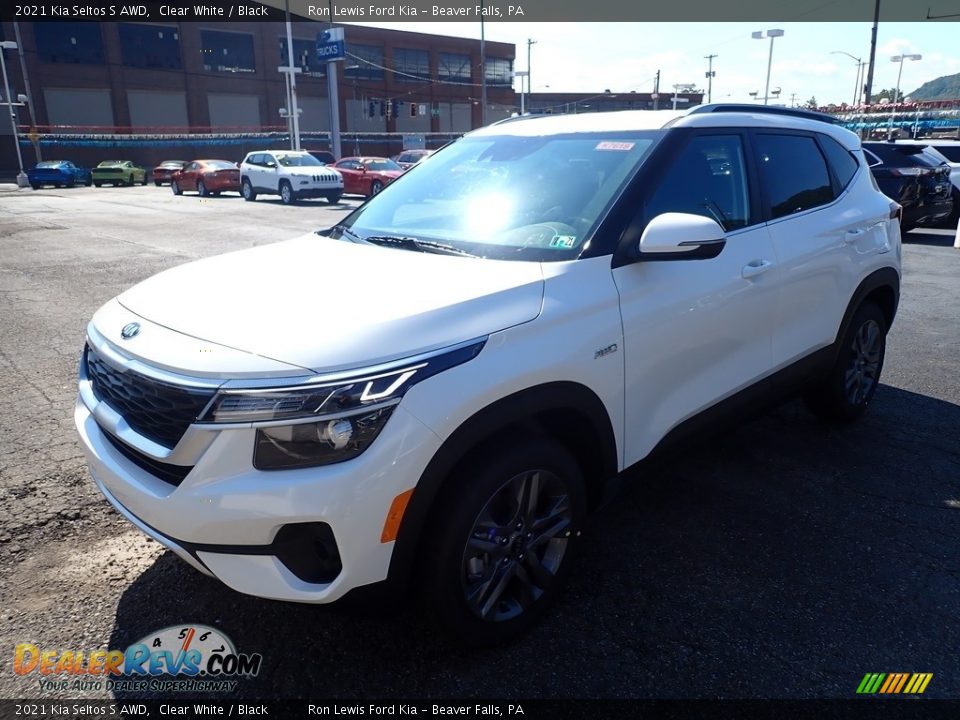 2021 Kia Seltos S AWD Clear White / Black Photo #5