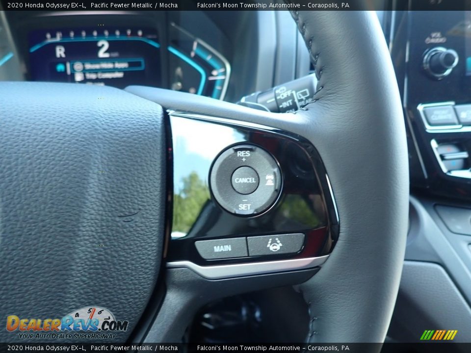 2020 Honda Odyssey EX-L Pacific Pewter Metallic / Mocha Photo #14