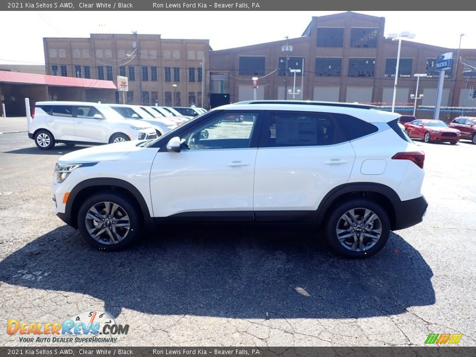 2021 Kia Seltos S AWD Clear White / Black Photo #6