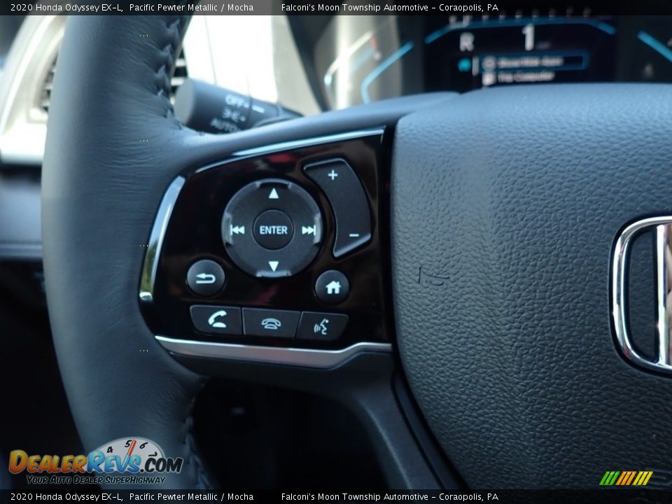 2020 Honda Odyssey EX-L Pacific Pewter Metallic / Mocha Photo #15