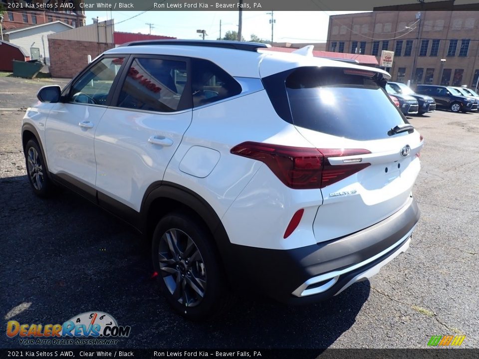 2021 Kia Seltos S AWD Clear White / Black Photo #7