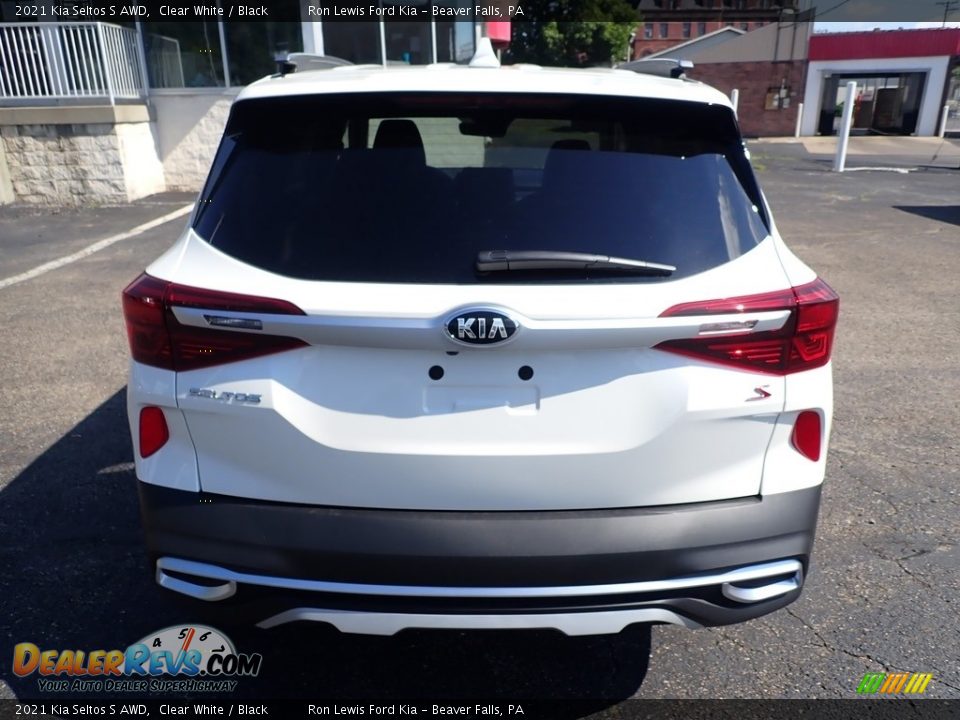 2021 Kia Seltos S AWD Clear White / Black Photo #8