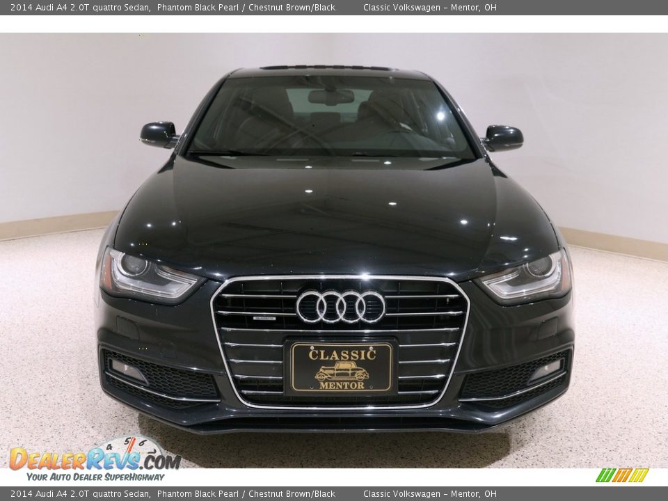 2014 Audi A4 2.0T quattro Sedan Phantom Black Pearl / Chestnut Brown/Black Photo #2
