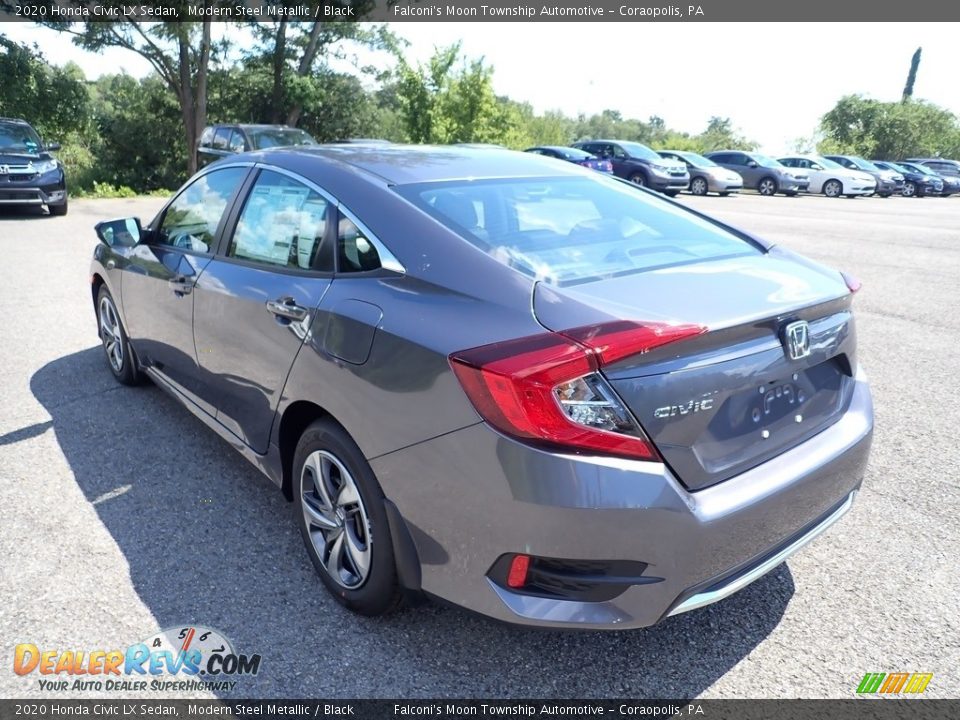 2020 Honda Civic LX Sedan Modern Steel Metallic / Black Photo #3