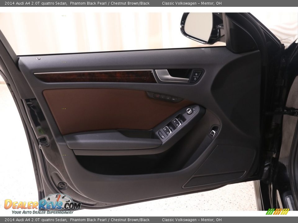 2014 Audi A4 2.0T quattro Sedan Phantom Black Pearl / Chestnut Brown/Black Photo #4