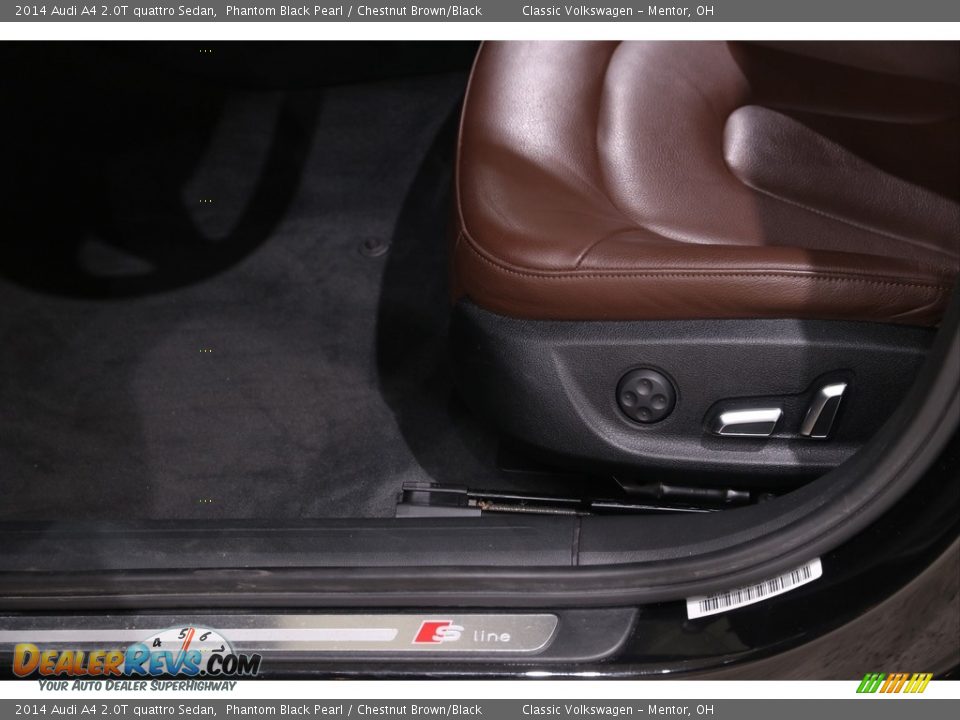 2014 Audi A4 2.0T quattro Sedan Phantom Black Pearl / Chestnut Brown/Black Photo #6