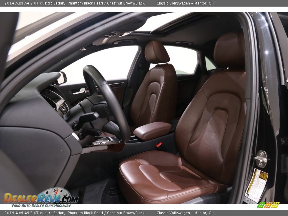 2014 Audi A4 2.0T quattro Sedan Phantom Black Pearl / Chestnut Brown/Black Photo #7