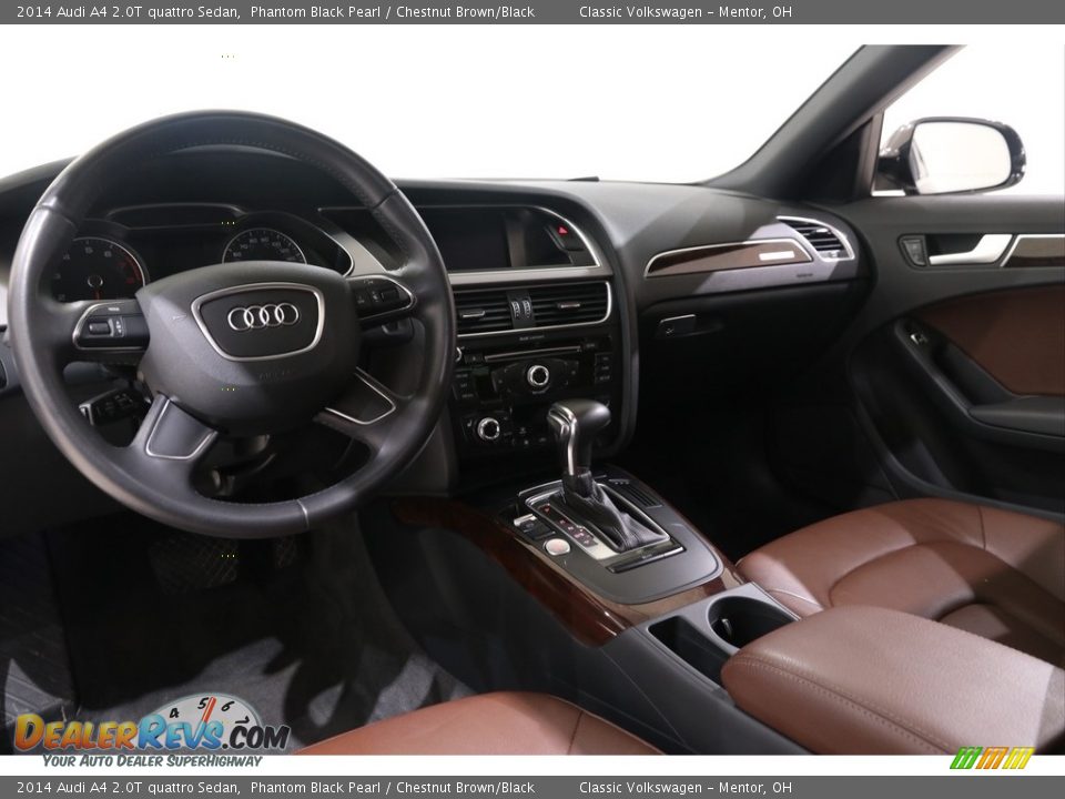 2014 Audi A4 2.0T quattro Sedan Phantom Black Pearl / Chestnut Brown/Black Photo #8