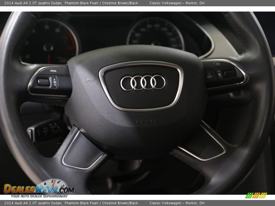 2014 Audi A4 2.0T quattro Sedan Phantom Black Pearl / Chestnut Brown/Black Photo #9