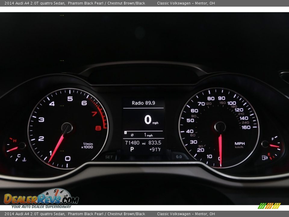 2014 Audi A4 2.0T quattro Sedan Phantom Black Pearl / Chestnut Brown/Black Photo #10