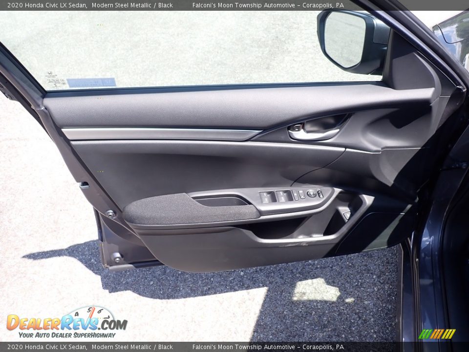 2020 Honda Civic LX Sedan Modern Steel Metallic / Black Photo #11