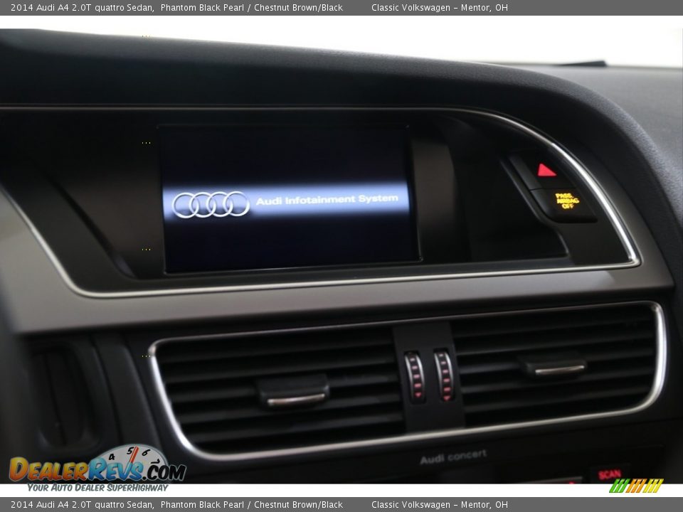 2014 Audi A4 2.0T quattro Sedan Phantom Black Pearl / Chestnut Brown/Black Photo #12