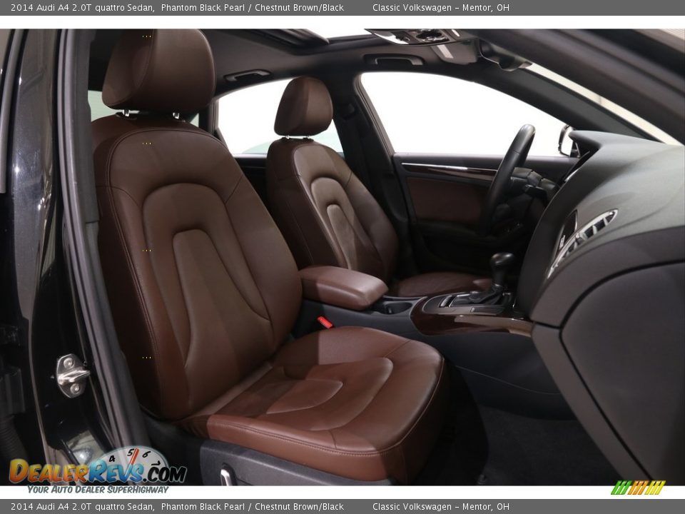 2014 Audi A4 2.0T quattro Sedan Phantom Black Pearl / Chestnut Brown/Black Photo #21