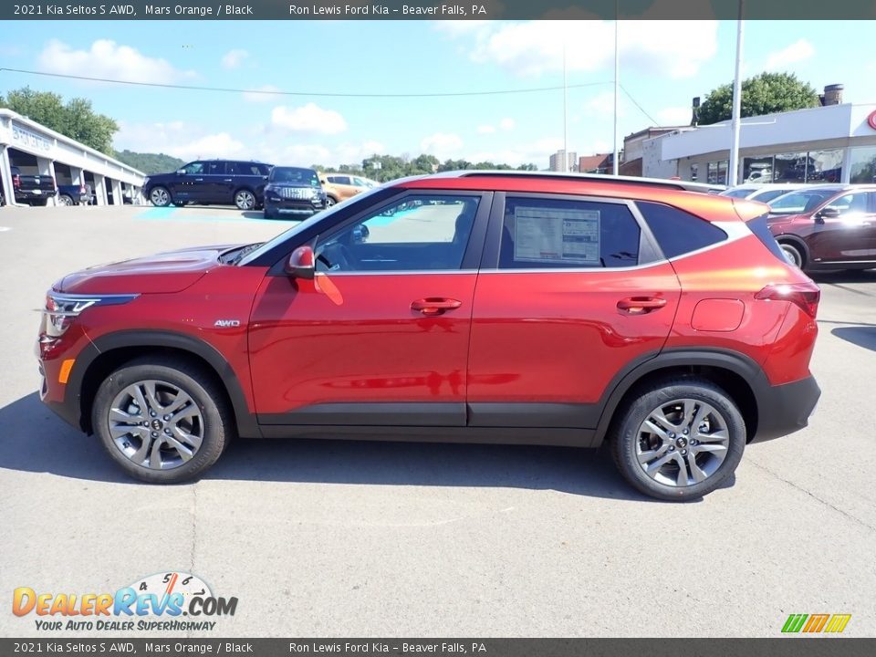 2021 Kia Seltos S AWD Mars Orange / Black Photo #6