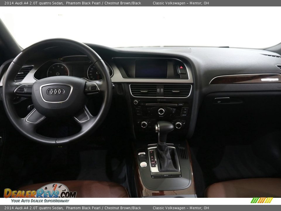 2014 Audi A4 2.0T quattro Sedan Phantom Black Pearl / Chestnut Brown/Black Photo #25