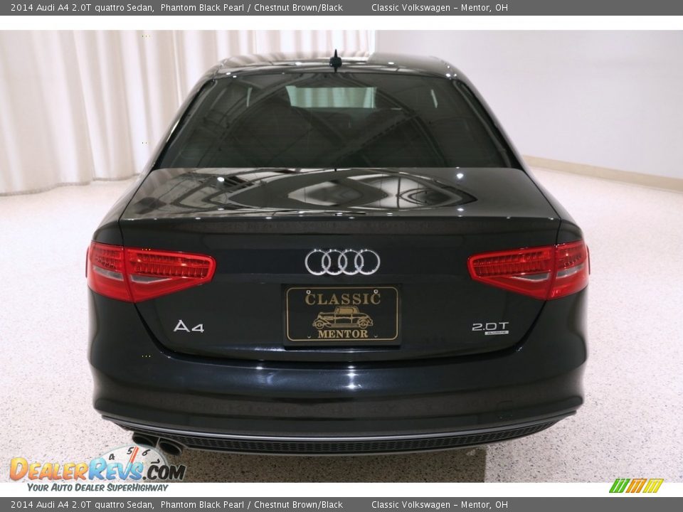 2014 Audi A4 2.0T quattro Sedan Phantom Black Pearl / Chestnut Brown/Black Photo #27
