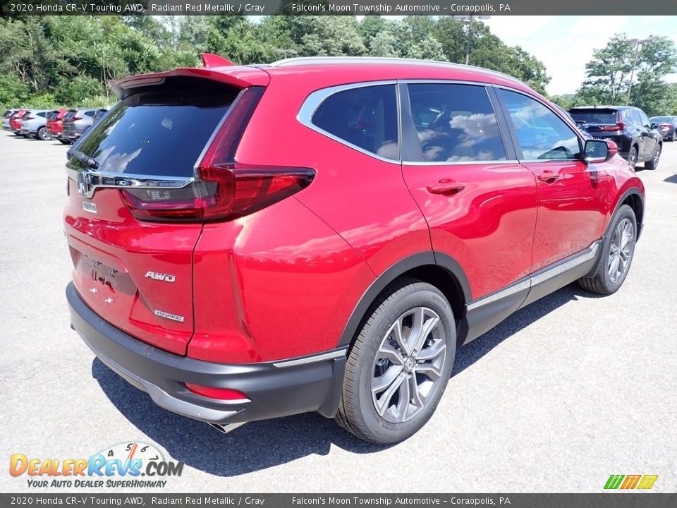 2020 Honda CR-V Touring AWD Radiant Red Metallic / Gray Photo #4