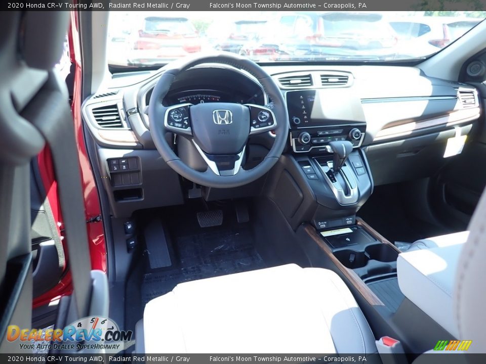 2020 Honda CR-V Touring AWD Radiant Red Metallic / Gray Photo #10